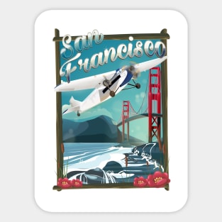 San Francisco travel poster Sticker